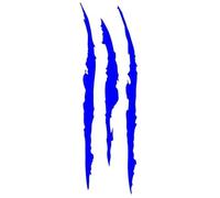 Car Reflective Strips Auto Car Sticker Reflective Monster Claw Marks Scratch Stripe Auto Headlight Decal Dinosaur Raptor Paw Marks Reflective Stickers Strips(Blue)