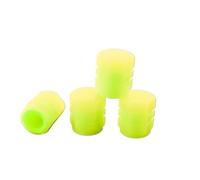 Car Reflective Strips Luminous Valve Caps Fluorescent Green Blue Night Glowing Car Motorcycle Bicycle Wheel Styling Tyre Hub Universal Decor Reflective Stickers Strips(Yellow 4PCS)