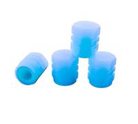 Car Reflective Strips Luminous Valve Caps Fluorescent Green Blue Night Glowing Car Motorcycle Bicycle Wheel Styling Tyre Hub Universal Decor Car Reflective Tape(Blue 4PCS)