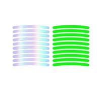 Car Reflective Strips Wheel Hub Luminous Stickers Car Bicycle Reflective Stickers Colorful Laser Night Luminous Wheel Decorative Stickers Reflective Stickers Strips
