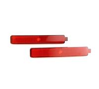 car Reflector Bumper Compatible With Buick For Enclave CX CXL 2008 2009 2010 2011 2PCS Rear Left Right Bumper Brake Reflector OEM 25805313(2PCS Red Shell)