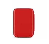 Car refrigerator 10 Liters Car Mini Refrigerator Dormitory Small Household Car Refrigerator Single Door Refrigeration Car Dual-use Heating And Cooling Box (Color : Red, Size : 12v220v)