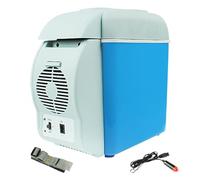Car Refrigerator 12V Car Fridge 7.5L Capacity Electric Cooler Plug in Heating/Cooling Mini Fridge for with Cup Holder Slots Portable Refrigerator for Truck Van RV SUV