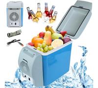 Car Refrigerator, Car Fridge,12v Car Fridge 7.5l Capacity Electric Car Cooler Plug In Heating/Cooling Mini Fridge For Car With Cup Holder For Car Truck, Car Refrigerator