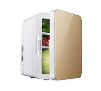 Car refrigerator Car Refrigerator 12-liter Portable Thermoelectric Cooler And Heater, Suitable For Home And Travel (Color : Gold, Size : 24v110v220v)
