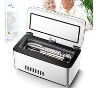 Car refrigerator Insulin Cooler Case USB Charger Mini Medicine Refrigerator Portable Insulin Cooler Box Car Small Refrigerator,for Keeping Diabetes Drug Cooler about 8-10 Hours,2*battery