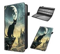 Car Registration and Insurance Holder, Leather Car Glove Box Organizer, Cool Car Accessories for ID, Driver's License Cards & Essential Document,Men&Women,business cards,cat on the mountaintop