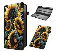 Car Registration and Insurance Holder, Leather Car Glove Box Organizer, Cool Car Accessories for ID, Driver's License Cards & Essential Document,business cards,Men&WomenSunflower Gray Butterfly