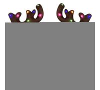 Car Reindeer Decoration | Christmas Automotive Exterior Decor with LED Light | Auto Hood Decor Ornament,for Trucks RVs Sedans Road Trips Events Holiday Parties Detailers Parade Family Gathering