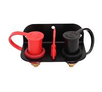 Car Remote Battery Terminals M10x2 Stud 250A Jump Post Relocation Kit with Protective Caps - Easy Access Charging Point, Wide Application for UTV ATV Trucks RV Boats