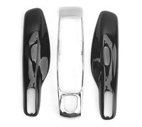 Car Remote Control Key Case, 3 Pcs ABS Remote Control Key Case, Key Shell Accessories Suitable For 92A Models After 2011(Baked Black + Silver shell)