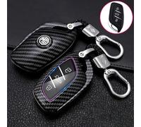 Car Remote Control Key Shell Key Cover for MG ZS MG3 MG4 MG5 Scorpio MG6pro MG MULAN MG Navigator MG HS Key Pouch Key Fob Cover Case Gift Accessories,Carbonfiber-A