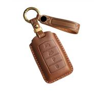 Car Remote Key Fob Case Cover Bag For Genesis G70 G80 G90 2021+ Car Key Holder(Brown)
