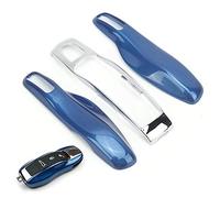 Car Remote Key Fob Case Trim Protective Cover Remote Key Shell Case replacement Fit for 911 Boxster(Blue)