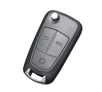 Car Remote Key Shell Case Flip Folding Key Fob Replacement Compatible for Opel Signum V-auxhall Astra H Corsa D V-ectra C Zafira with Uncut Blade (3 Buttons)