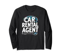 Car Rental Agent Renting Cars Agency Employee Marketing Long Sleeve T-Shirt