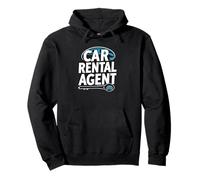 Car Rental Agent Renting Cars Agency Employee Marketing Pullover Hoodie