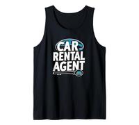 Car Rental Agent Renting Cars Agency Employee Marketing Tank Top