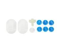 Car Retainer Clips, 10pcs ABS Side Skirt Fixing Clamp Set Replacement for DS3 2009-2015, OEM 1610186180