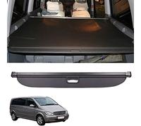 Car Retractable Cargo Cover Luggage Shade Shield for Mercedes Benz V Class Viano Vito 2010-2015, Black Rear Trunk Parcel Shelf, Security Shield Panel Roller Blind, Interior Accessories
