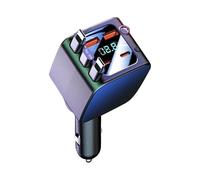 Car Retractable Charger - Premium Fast Charging USB Ports Auto Supplies with Starlight Design, Cell Phone Automobile Chargers Cable System | Daily Commute Adventure Truck Vehicle Trip Travel Work