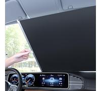 Car Retractable Curtain UV Protection Front Windshield Sun Visor Accessories,Automatic Retractable Car Windscreen Visor,Fit Most Vehicles Window Blinds for Privacy Protection Sun Glare Heat