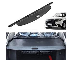 Car Retractable Rear Trunk Parcel Shelf for Mitsubishi Outlander 2013-2018, Auto Luggage Cargo Shield Cover Replacement Boot Shelves Tail Box Partition Interior Security Decoration Accessories