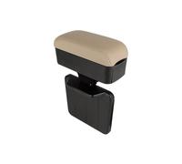 car retrofit arm rest storage Car Armrest Box Elbow Support Auto Cup Holder Storage Adjustable Seat Gap Organizer Arm Rest Cushion(Beige)