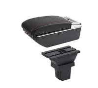 car retrofit arm rest storage For Chevrolet For Tracker 2013-2020 Car Armrest Arm Storage Box Retrofit Accessories(D red line 7USB)
