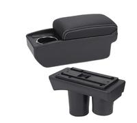 car retrofit arm rest storage For Citroen C3 C2 Car Armrest Auto Storage Box Cup Holder Dedicated Interior Accessories(B3 Black white6USB)