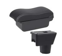car retrofit arm rest storage For Dacia For Duster Car Armrest Storage Box Accessories Interior Details(C3 Black white NoUSB)