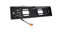 Car Reverse Camera EU European License Plate Frame Waterproof Night Vision Reverse Backup Camera 4 Or 8 LED light Car Rear Camera(Carbon fiber 8 LED)