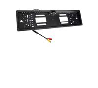 Car Reverse Camera EU European License Plate Frame Waterproof Night Vision Reverse Backup Camera 4 Or 8 LED light Car Rear Camera(Carbon fiber 8 IR)