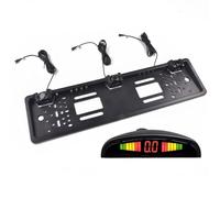 Car Reverse Camera Front Back Electromagnetic Monitor System 3 Sensors Car Parking Sensor Kit Auto Reversing Radar License Plate Camera