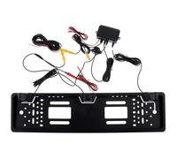 Car Reverse Camera With Reversing Radar System Parking SensorLicense Plate Frame Backup Camera Rear View
