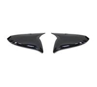 Car Reverse Mirror Horn Styling Rearview Mirror Housing Suitable For Toyota RAV4 XA40 2012 2013 2015 2016 2018 2019(Bright Black)