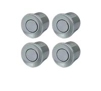 Car Reverse Sensor Parking Sensor For Car With Auto Parktronic Reverse Monitor 4 Sensors Radar Detector System Backlight Display Parking Sensor Connector(White)(Silver)