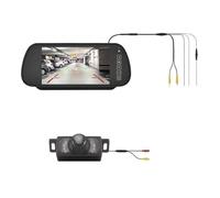 Car Reversing Camera Fits for Vehicle Parking Rervesing Camera With Screen Universal 2.4G Wireless 7 Inch Car Mirror Monitor With Rear View Camera Parking Mirror Monitor(701B-WTR-IR8LED)(701B-WTR-IR8L