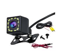 Car Reversing Camera IP68 Waterproof Rear View Camera 170° Wide Angle 12 LED Night Visions+6M Extension Cord DC 12V High Resolution with Auxiliary Lines for Cars Trucks Vans SUVs RVs Caravan