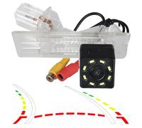 Car Reversing Camera Replacement for Duster Dacia 2009-2019 Fluence 2012-2019 HS134 HS135,Car Rearview reversing HD Backup Camera Waterproof Shockproof Parking Camera,F-8 LED dynamic track