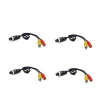 Car Reversing Cameras 4Pin Aviation Head Male/Female To RCA Male DC Extension Cable Adapter Converter For Security DVR CCTV Camera 4 Piece Backup Camera(G)