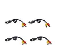 Car Reversing Cameras 4Pin Aviation Head Male/Female To RCA Male DC Extension Cable Adapter Converter For Security DVR CCTV Camera 4 Piece Backup Camera(E)