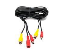 Car Reversing Cameras 6 M/10M/15M Car Video For RCA Extension Cable 2-in-1 For Backup Camera Line(10M)