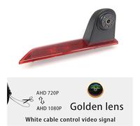 Car reversing radar AHD 1080P Gold Lens Car Brake Light Rear View Reverse Camera For Transit For Custom 2012-2015 Waterproof Backup Camera Voltage 12V Backup Camera(Golden lens)