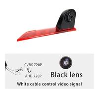 Car reversing radar AHD 1080P Gold Lens Car Brake Light Rear View Reverse Camera For Transit For Custom 2012-2015 Waterproof Backup Camera Voltage 12V Backup Camera(Black lens)