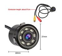 Car Reversing Radar LCD Cars Parking Sensor 12V DC Buzzer Detector System Parking Sensor System Car Automatic Parktronic Car Reversing Sensors(Rear View Camera)