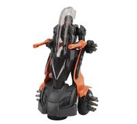 Car Robot Model, Converting Toy Car Robot Multifunctional Music and Light Effects Simple Working for Home (Orange)