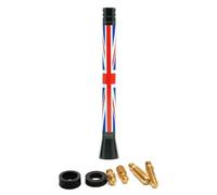 Car Roof Antenna Mast Modified Short Radio Aerial Decorative Accessories Compatible with All Mini Cooper One S JCW PJ06 (Red Union Jack, 107mm)
