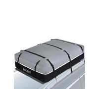 Car Roof Bag, 40 Cubic Feet Large Waterproof Soft-Shell Roof Bag for SUV with/Without Roof Rack, Universal Car Top Luggage Storage Bag
