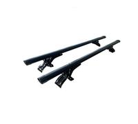 Car Roof Bars 125CM 135CM Universal Car Roof Racks Kit No Need Roof Rail Aluminum Alloy Crossbar Luggage Carrier For Sedan Saloon Rails(125CM black)